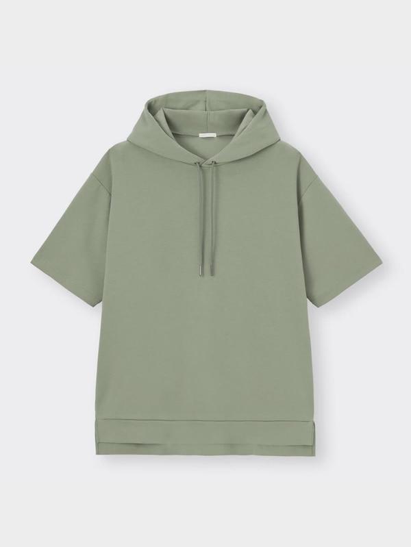 ドライダブルフェイスビッグパーカ(5分袖)