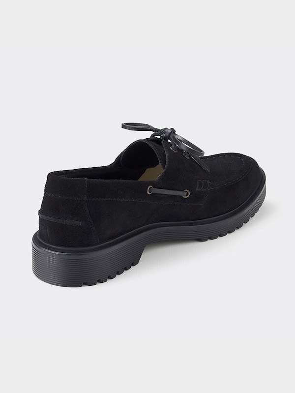 リアルレザーデッキシューズ+E