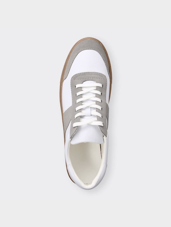 リアルレザーコンビネーションスニーカー+X