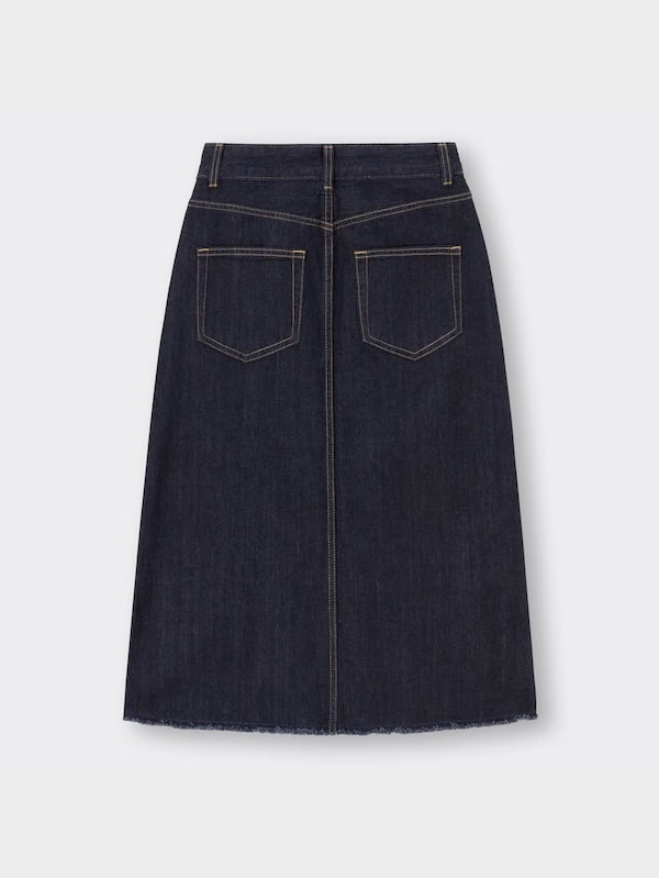 デニムスリットナローミディスカートOSA+EC(丈短め76～78cm)