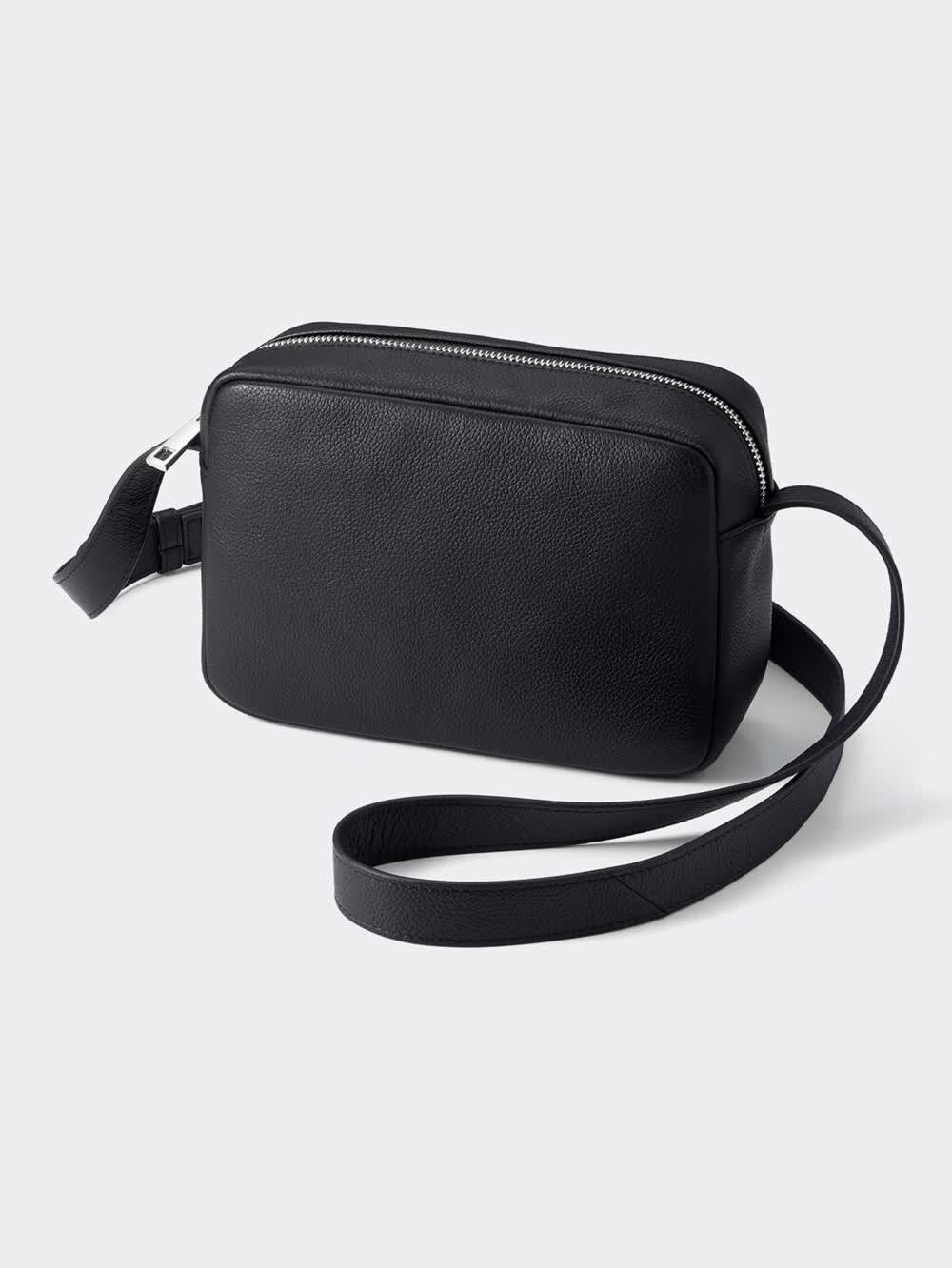 GU公式 | リアルレザースクエアショルダーバッグ+E