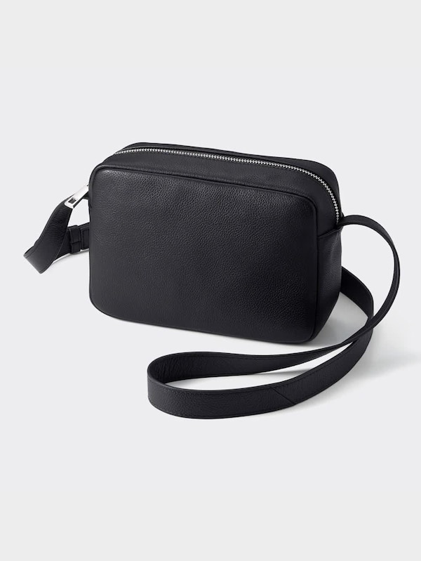 リアルレザースクエアショルダーバッグ+E