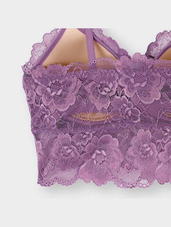 ナチュラルサポートブラ(ノンワイヤー)(レース)