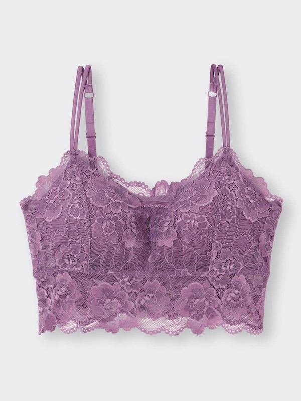 ナチュラルサポートブラ(ノンワイヤー)(レース)