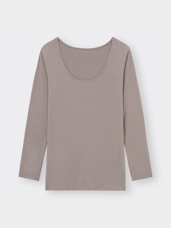 スタイルヒートUネックT(8分袖)