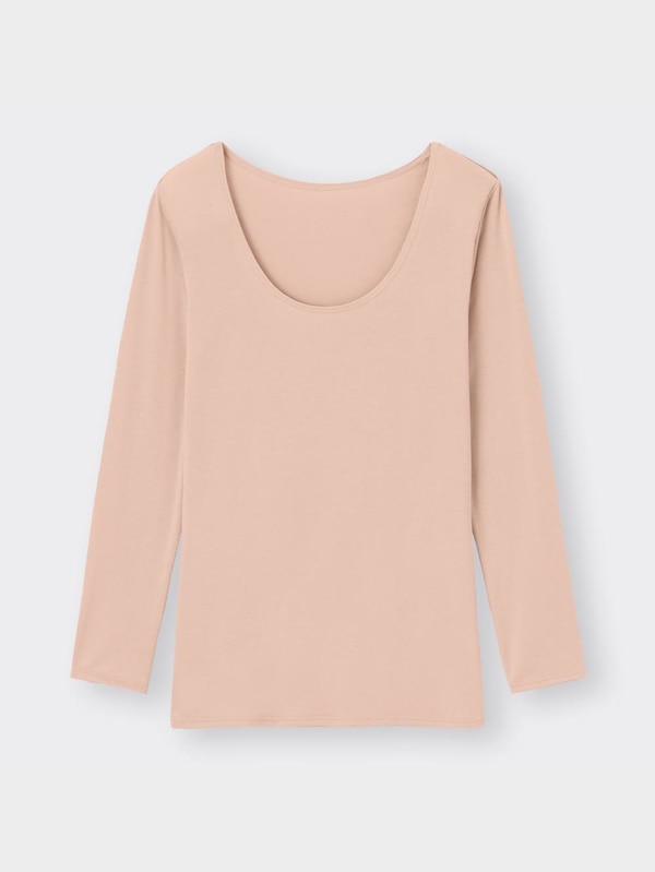 スタイルヒートUネックT(8分袖)