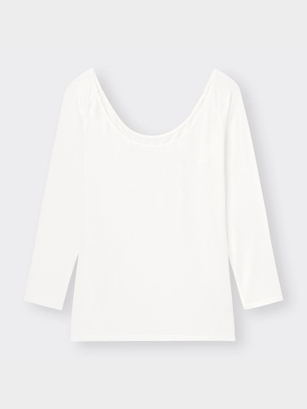 【GU】スクエアネック 八分袖 トップス size S GU公式 | ブラフィールスクエアネックタンクトップ