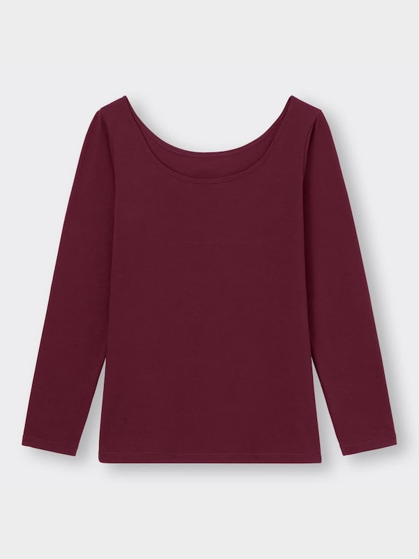 スタイルヒートエクストラワイドネックT(長袖)