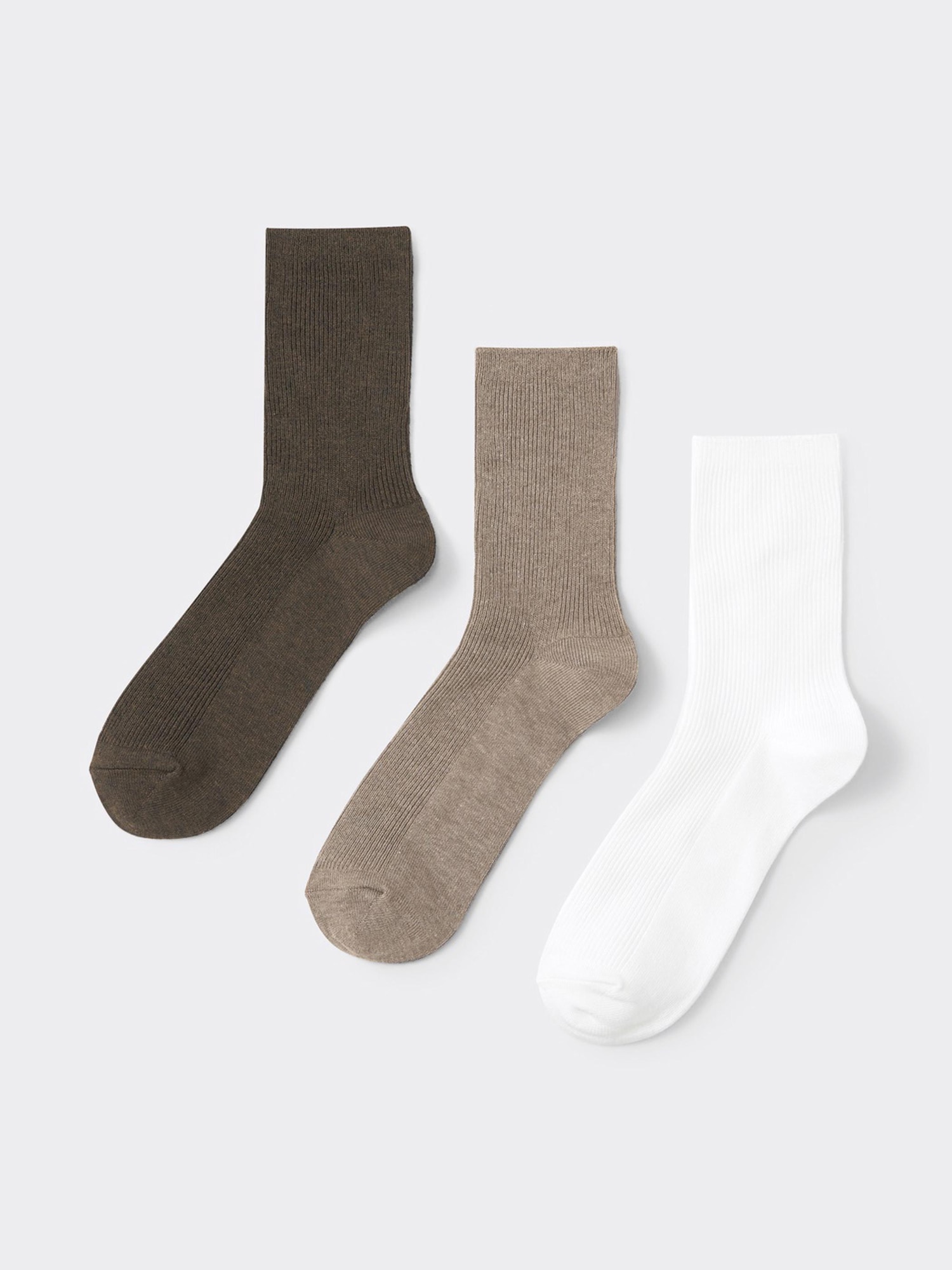 maromikiページ GU公式 | リブクルーソックス3P(カラー)