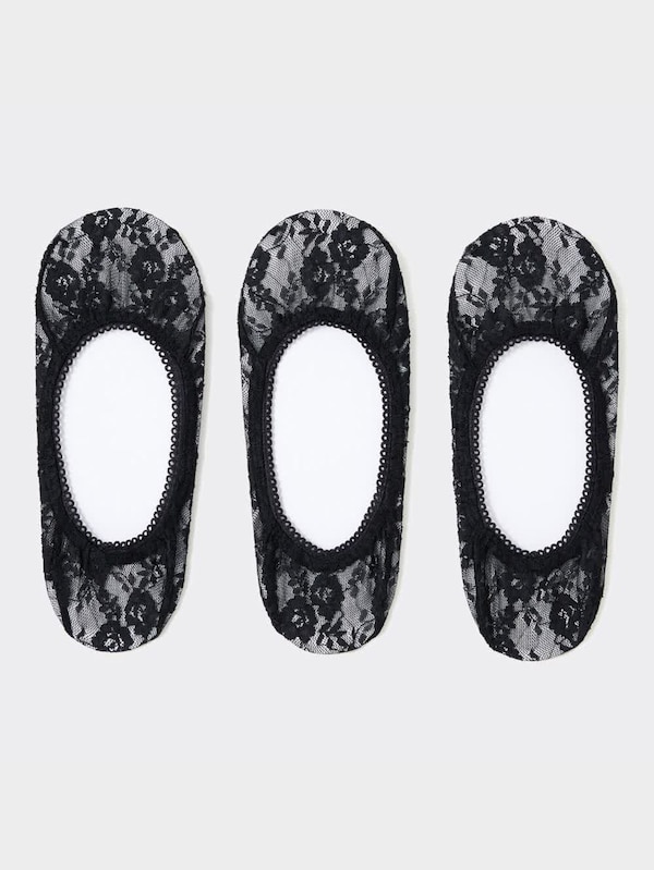 カバーソックス3P(レース)