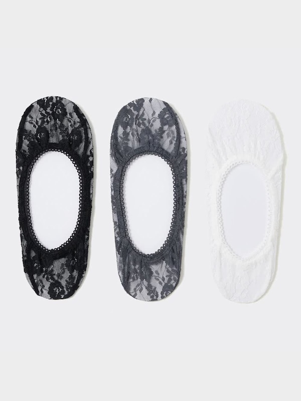 カバーソックス3P(レース)