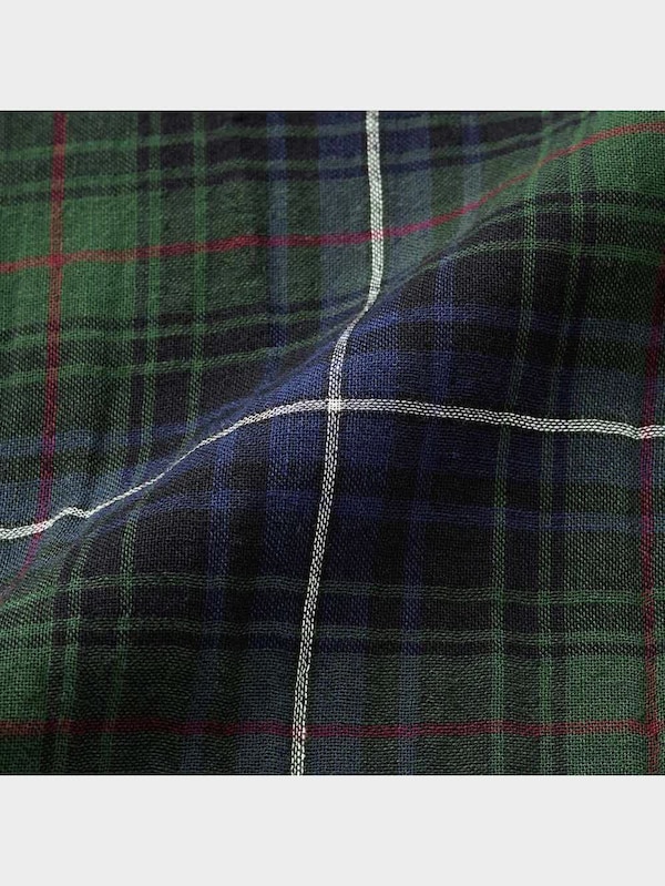 オーガニックコットンパジャマ(チェック)長袖&ロングパンツ+X