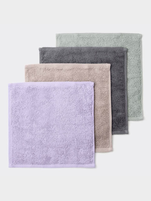 オーガニックコットンミニタオル4P+E