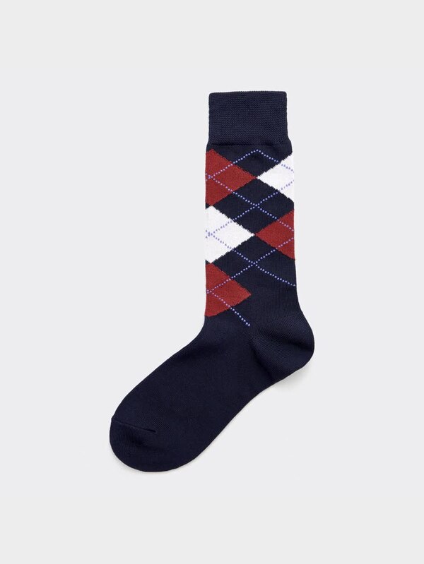 スタイルヒートレギュラーソックス(アーガイル)