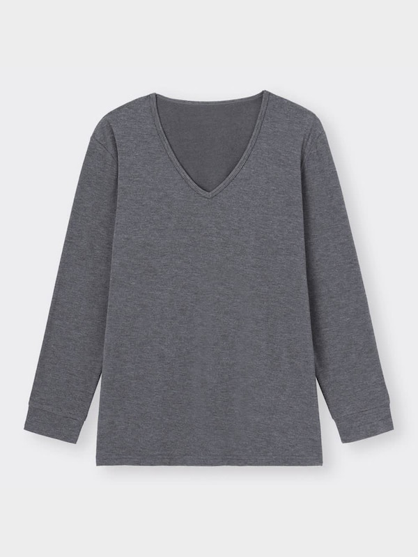 スタイルヒートエクストラVネックT(9分袖)