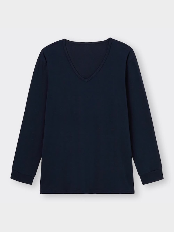 スタイルヒートエクストラVネックT(9分袖)