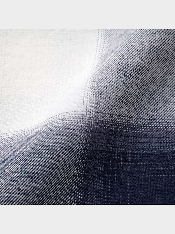 フランネルパジャマ(長袖&ロングパンツ)(オンブレチェック)+E