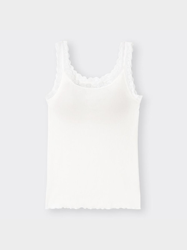   ブラフィールリブレースタンクトップ