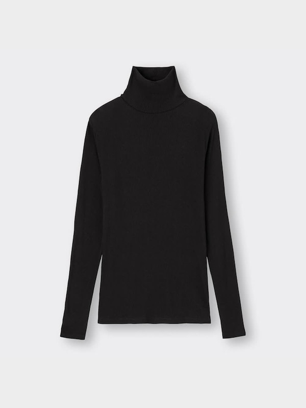 スタイルヒートリブタートルネックT(長袖)