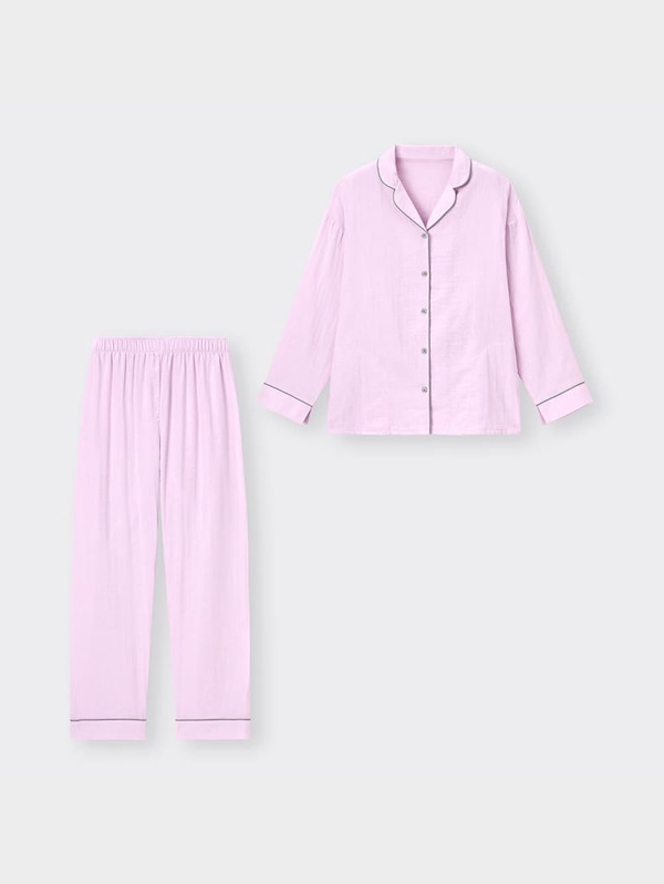 オーガニックコットンパジャマ(長袖&ロングパンツ)