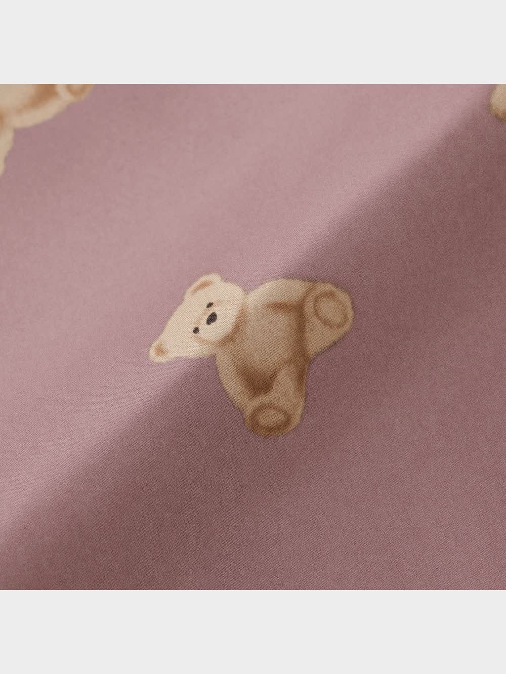 GU公式 | サテンパジャマ(長袖&ロングパンツ)(ベア)