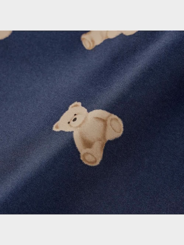 サテンパジャマ(長袖&ロングパンツ)(ベア)