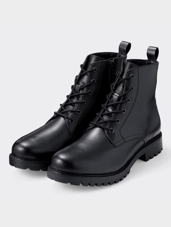 リアルレザーレースアップブーツ+X