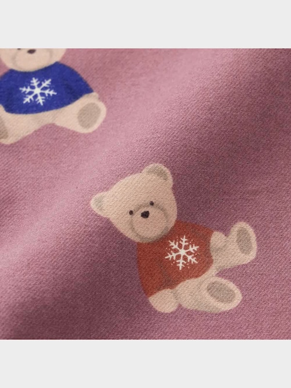 フランネルパジャマ(長袖&ロングパンツ)(ベア)