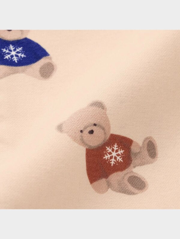 フランネルパジャマ(長袖&ロングパンツ)(ベア)