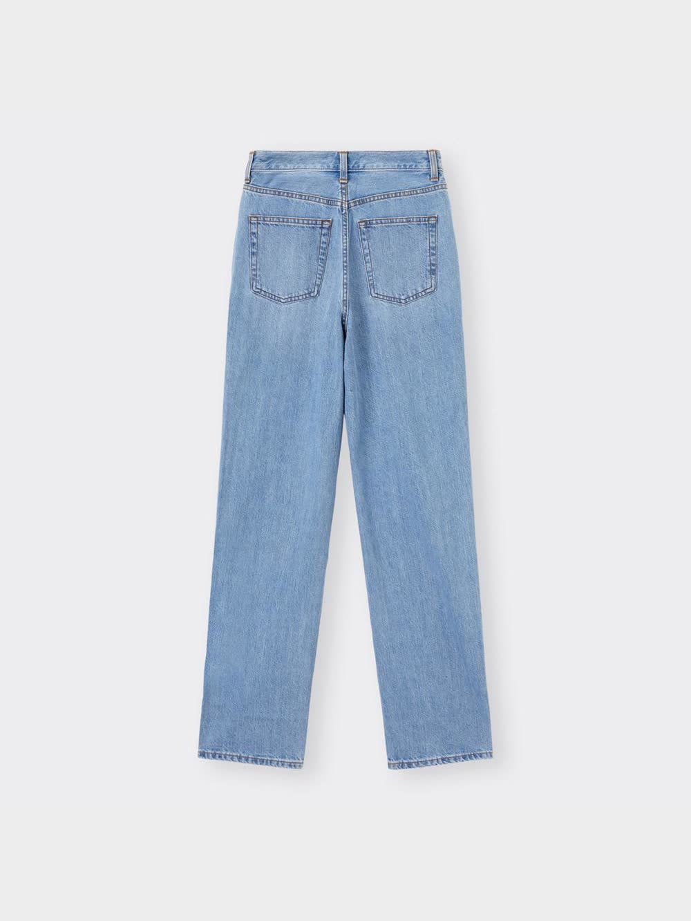 @164115xページ GU公式 | ハイウエストストレートジーンズ+EC(丈長め82cm)