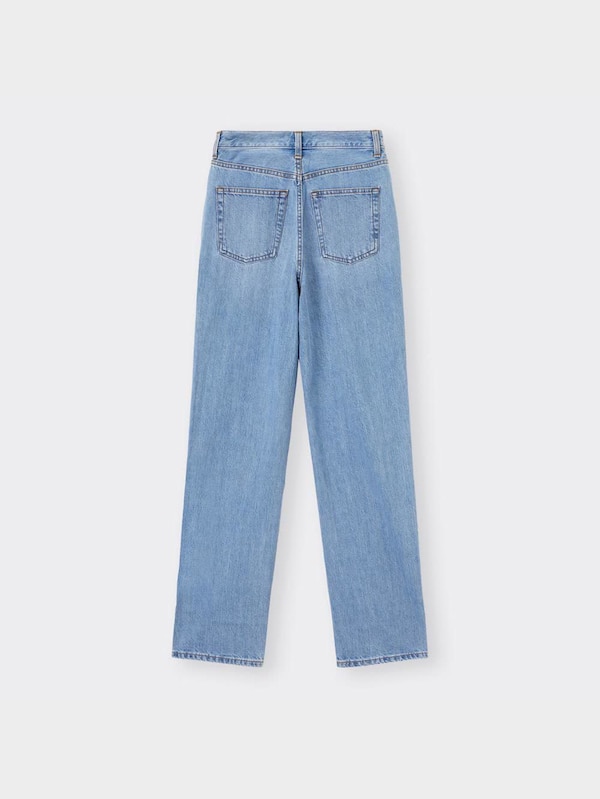 ハイウエストストレートジーンズ+EC(丈長め82.0cm)