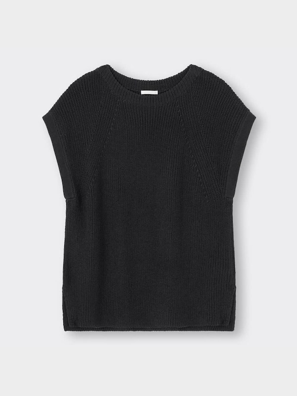 サイドスリットフレンチスリーブセーター