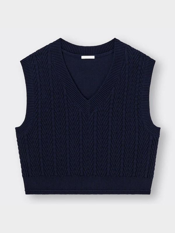 コットンブレンドコンパクトベストYT+E