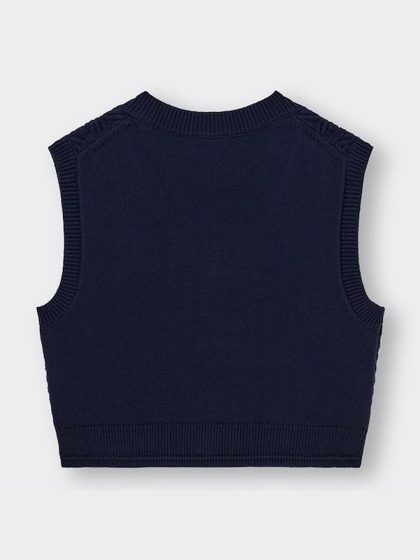 コットンブレンドコンパクトベストYT+E