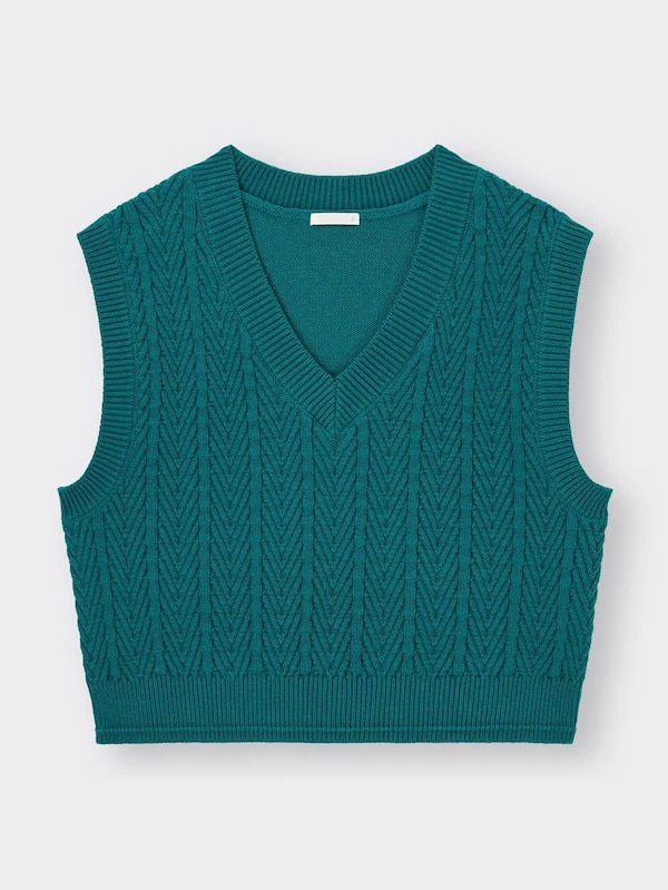 コットンブレンドコンパクトベストYT+E