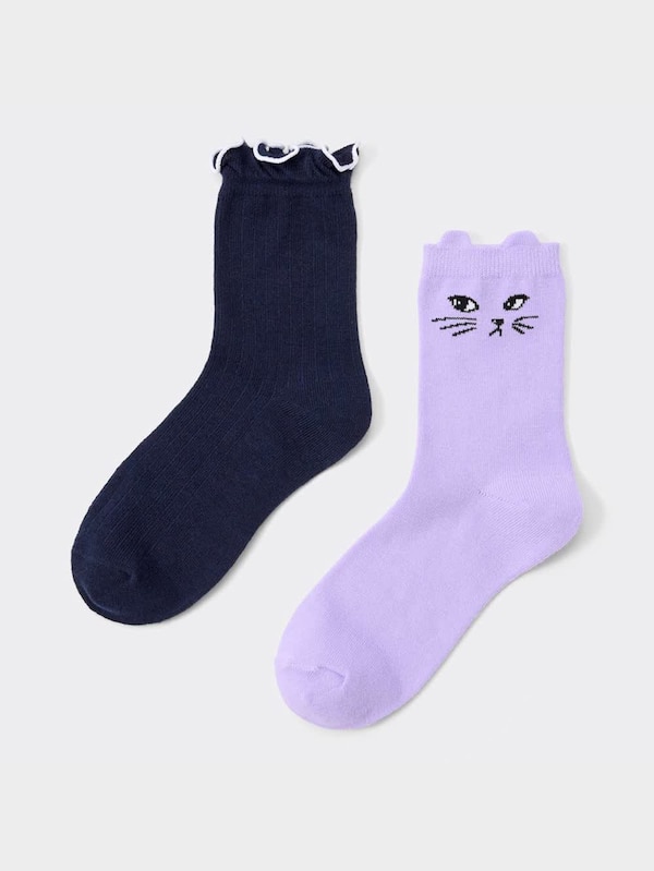 GIRLSクルーソックス2P+E