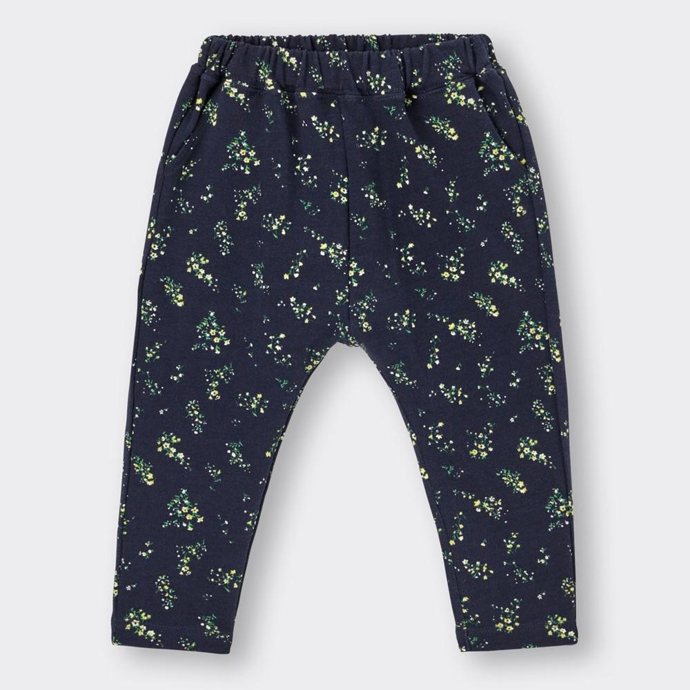 （GU）BABY(TODDLER)サマナルパンツ(10分丈)(フラワー)+Eのサムネイル
