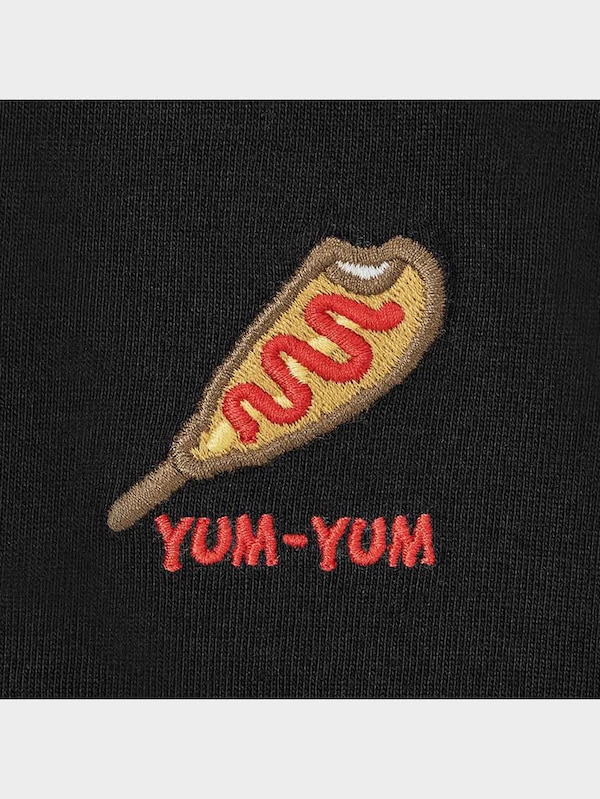 KIDSコットングラフィックビッグT(長袖)(刺繍)
