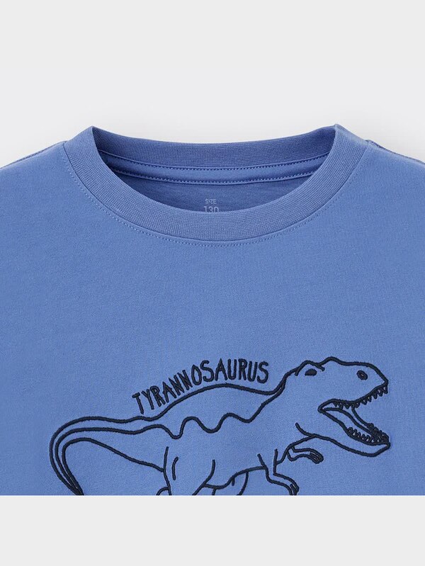 KIDS(男女兼用)コットングラフィックT(長袖)(ティラノサウルス)+E