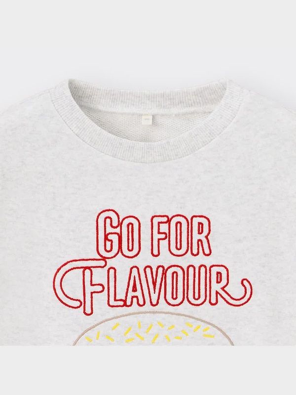 KIDS(男女兼用)グラフィックスウェットプルオーバー(長袖)(ハンバーガー)