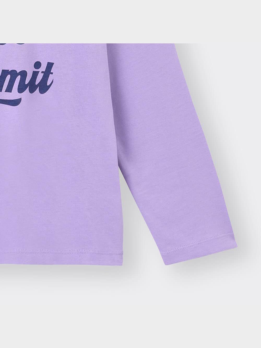 GU公式 | GIRLSコットングラフィックビッグT(長袖)(ロゴ)