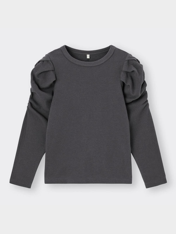 GIRLSハニカムボリュームショルダーT(長袖)