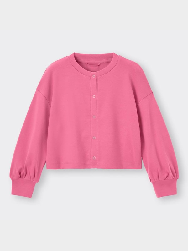 GIRLSボリュームスリーブクロップドカーディガン(長袖)