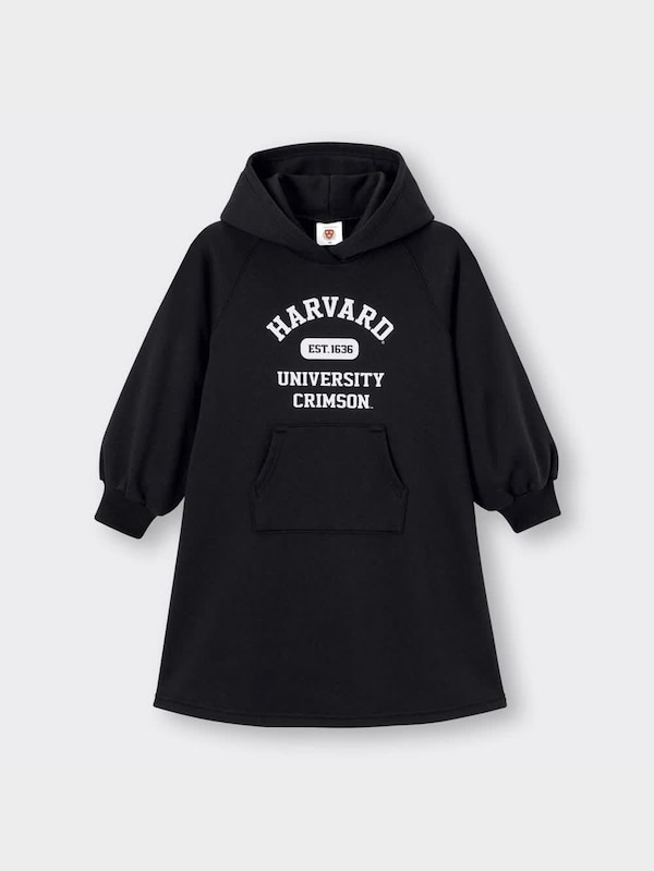 GIRLS裏起毛スウェットワンピース(長袖) Harvard university