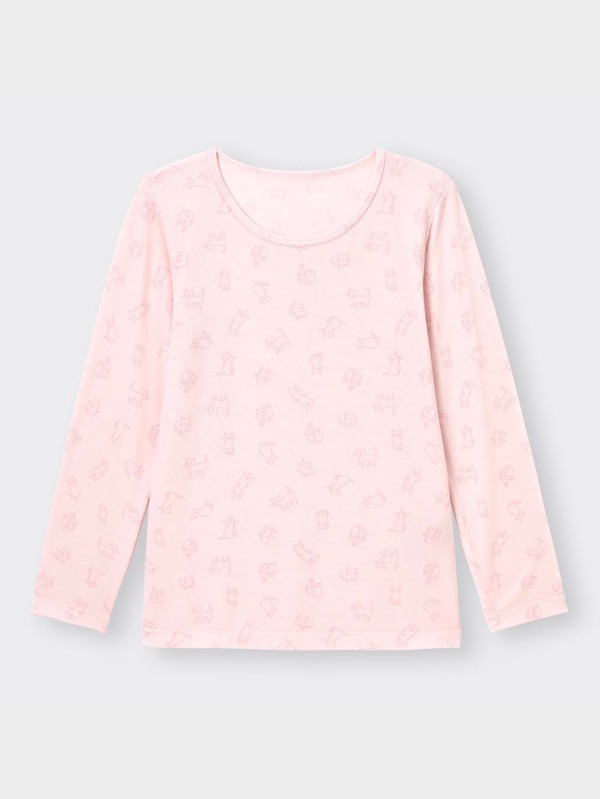 KIDSスタイルヒートクルーネックT(長袖)(キャット)