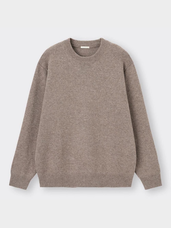 ラムブレンドクルーネックセーター(長袖)