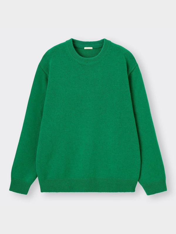 ラムブレンドクルーネックセーター(長袖)