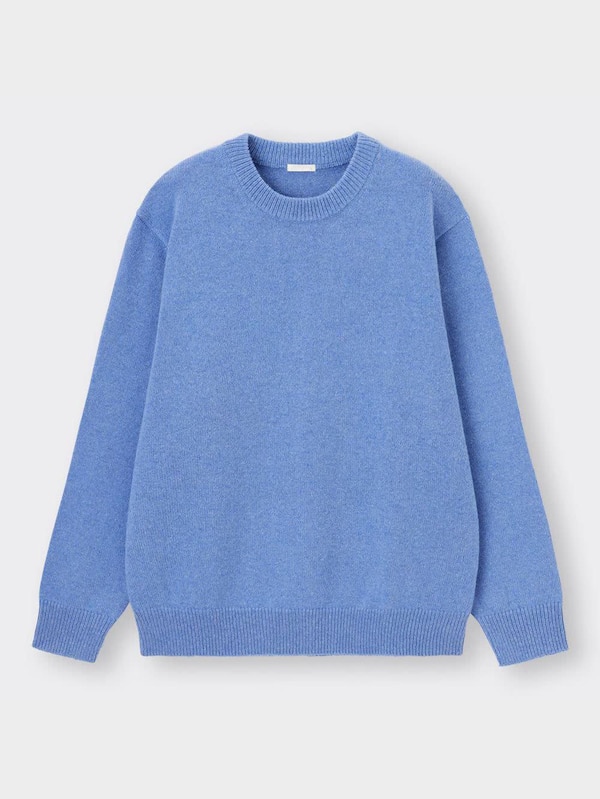 ラムブレンドクルーネックセーター(長袖)