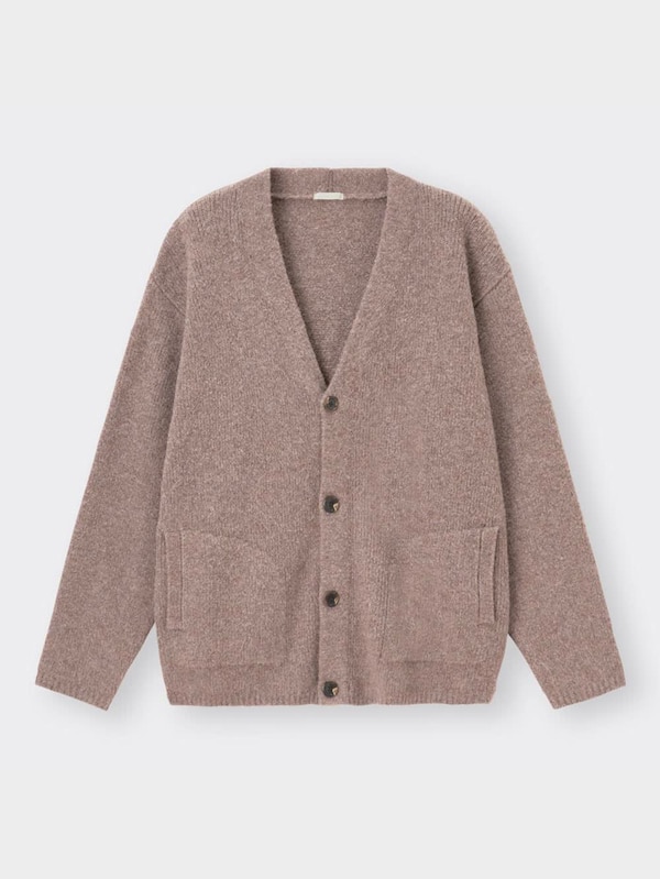 ブラッシュドヤーンカーディガン(長袖)