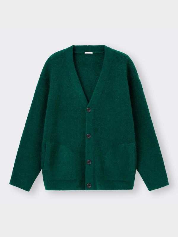 ブラッシュドヤーンカーディガン(長袖)